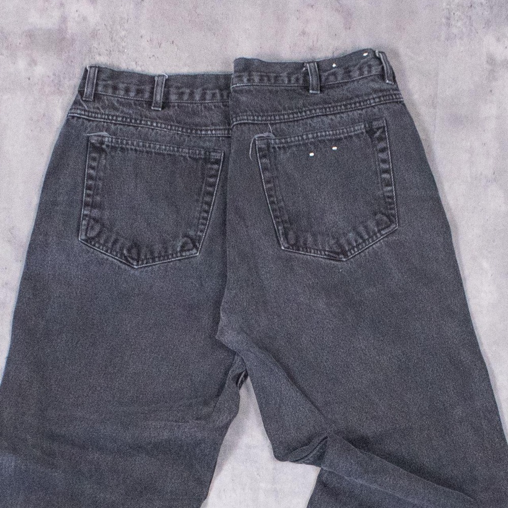 Vintage VTG 1990's Penmans Baggy Relax Fit Slim Black Denim Jeans Pant's - Picture 7 of 7